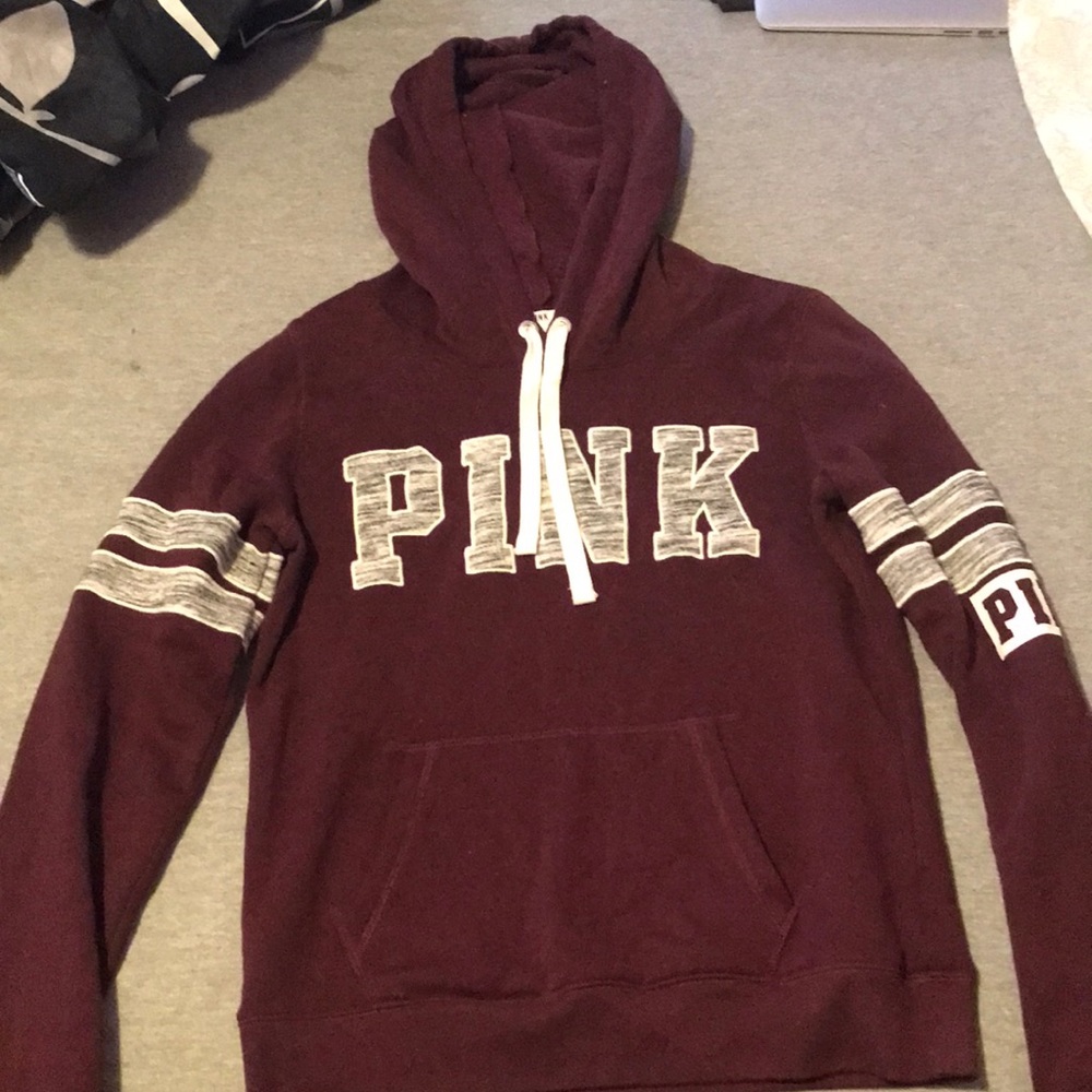 Dark red PINK sweatshirt
